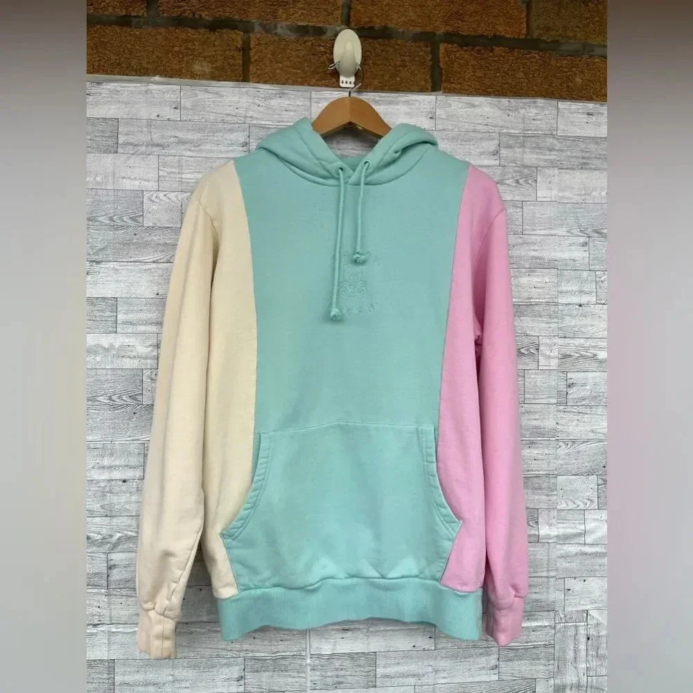 Teddy Fresh Pastel Color Block Hoodie size medium